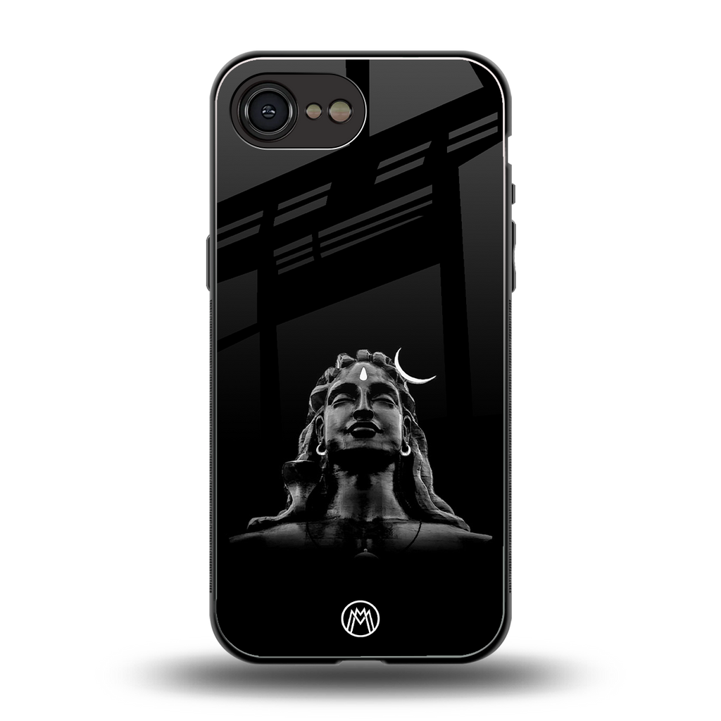 lord shiva black back phone cover | glass case for iphone 16e