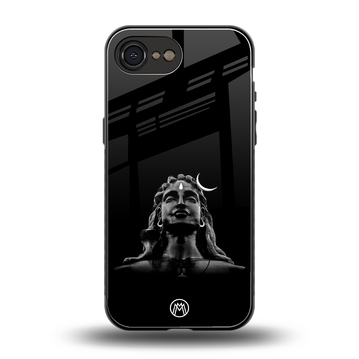 lord shiva black back phone cover | glass case for iphone 16e