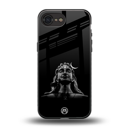 lord shiva black back phone cover | glass case for iphone 16e