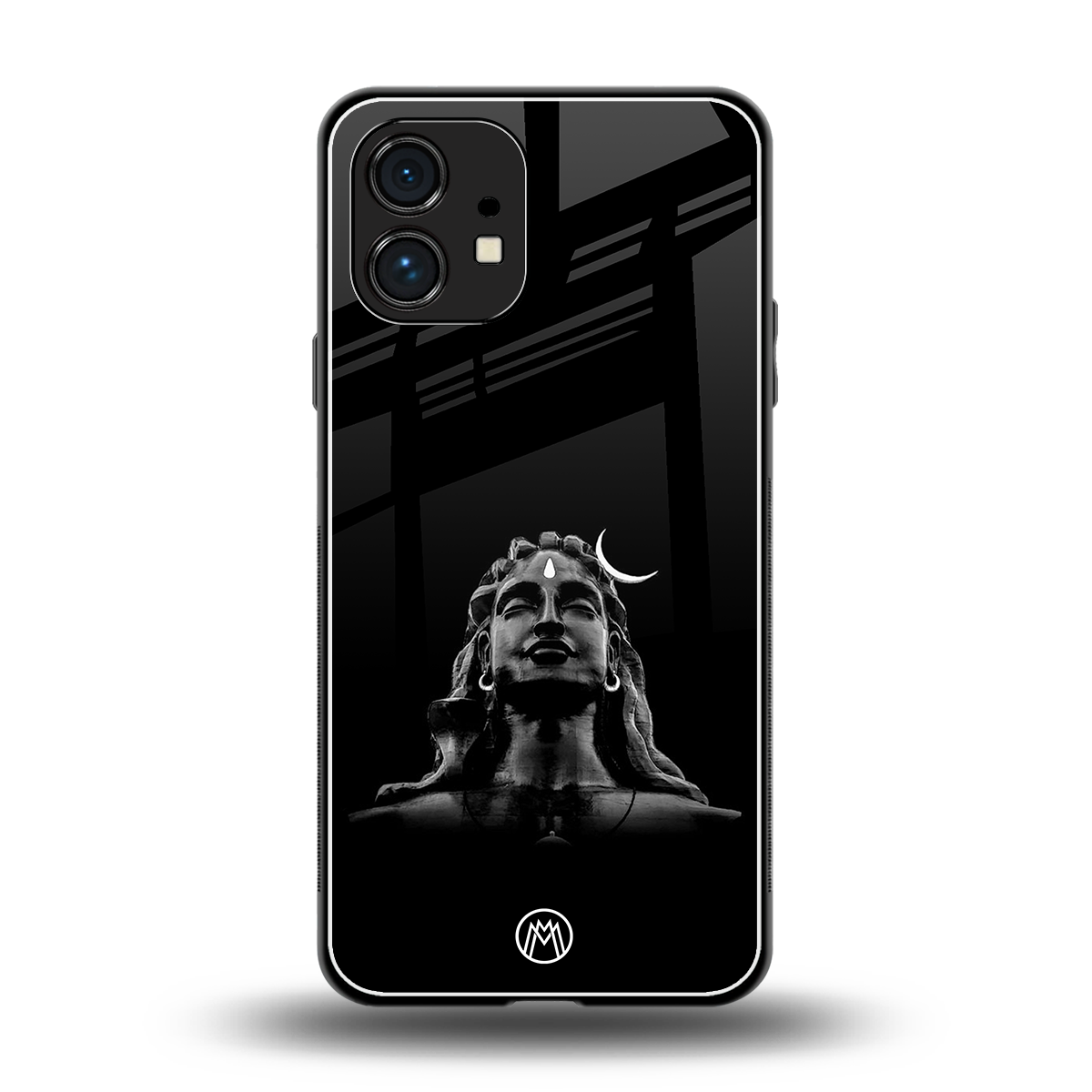 lord shiva black back phone cover | glass case for nothing phone 1