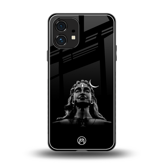 lord shiva black back phone cover | glass case for nothing phone 1