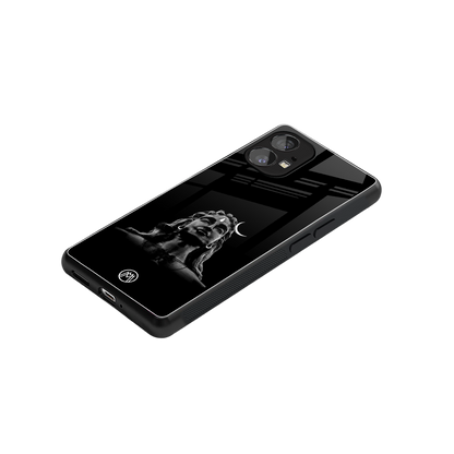 lord shiva black back phone cover | glass case for nothing phone 1