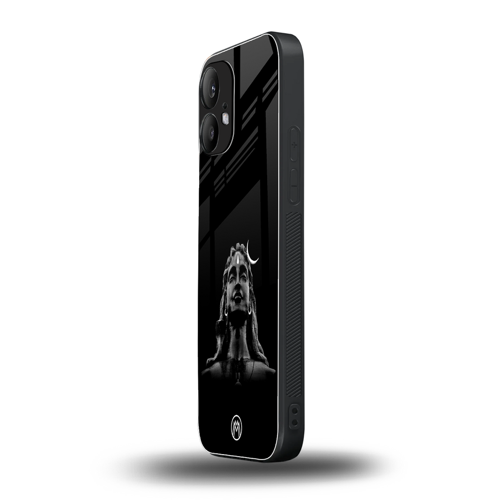 lord shiva black back phone cover | glass case for nothing phone 2
