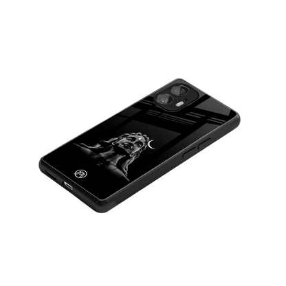 lord shiva black back phone cover | glass case for nothing phone 2