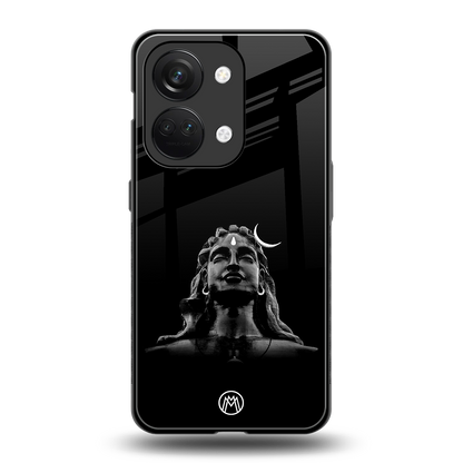 lord shiva black back phone cover | glass case for oneplus nord 3