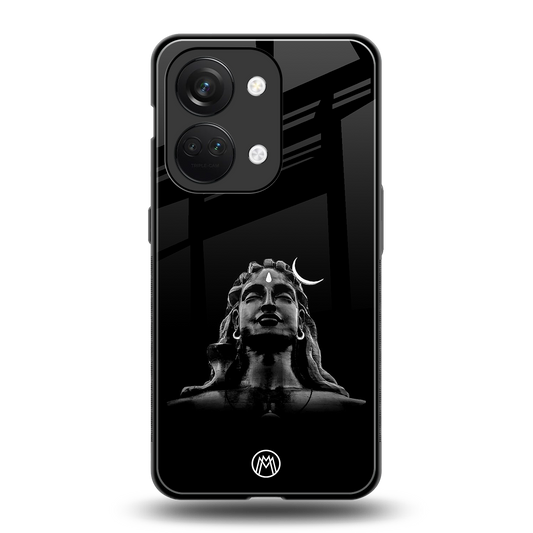 lord shiva black back phone cover | glass case for oneplus nord 3