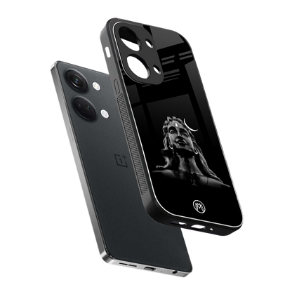 lord shiva black back phone cover | glass case for oneplus nord 3