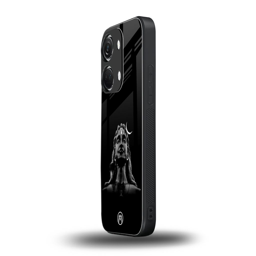 lord shiva black back phone cover | glass case for oneplus nord 3