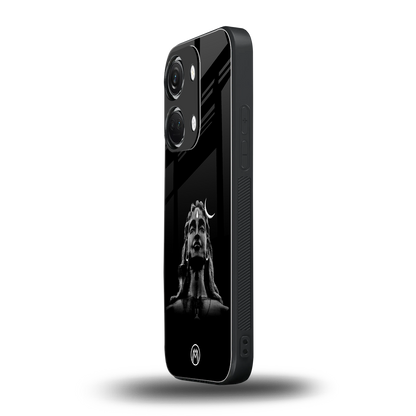 lord shiva black back phone cover | glass case for oneplus nord 3