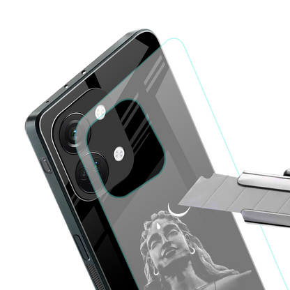 lord shiva black back phone cover | glass case for oneplus nord 3