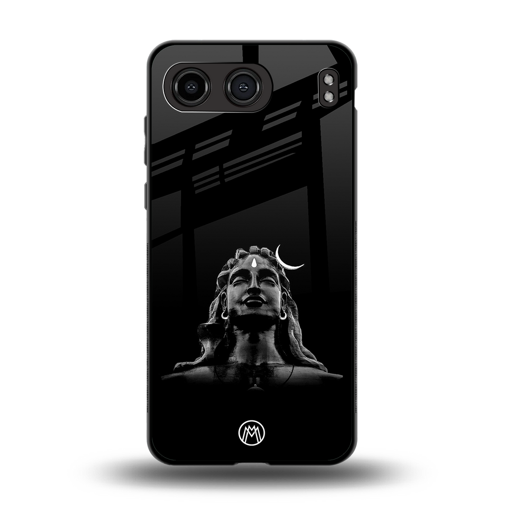 lord shiva black back phone cover | glass case for oneplus nord 4