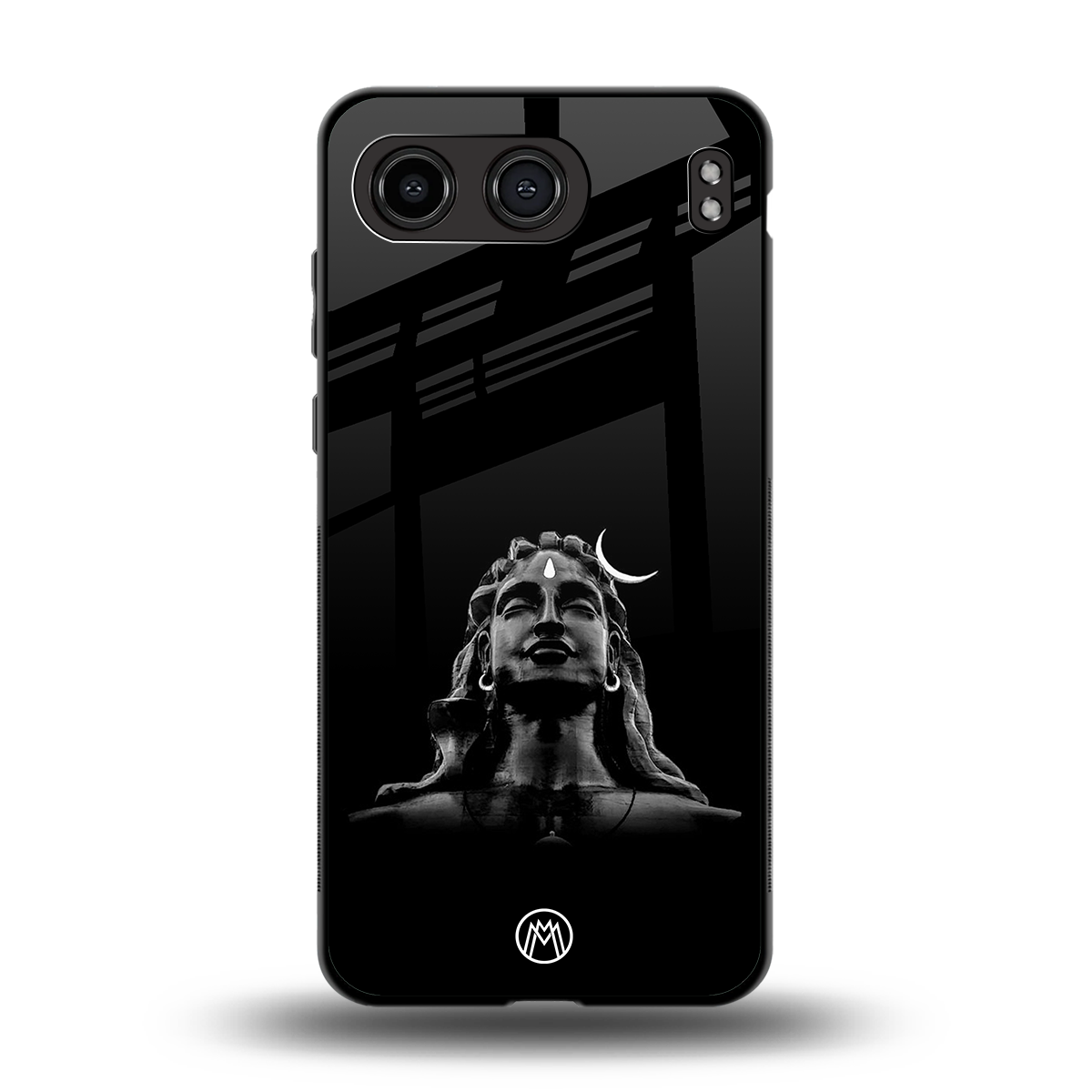 lord shiva black back phone cover | glass case for oneplus nord 4