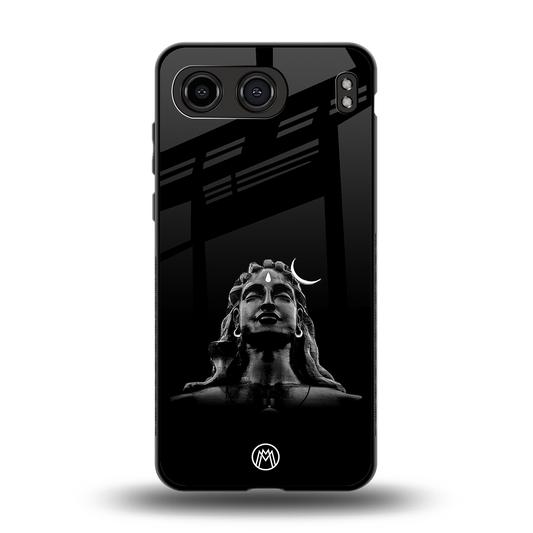 lord shiva black back phone cover | glass case for oneplus nord 4