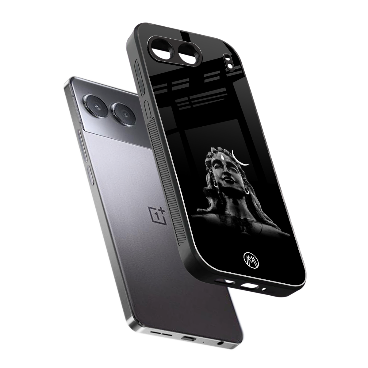 lord shiva black back phone cover | glass case for oneplus nord 4