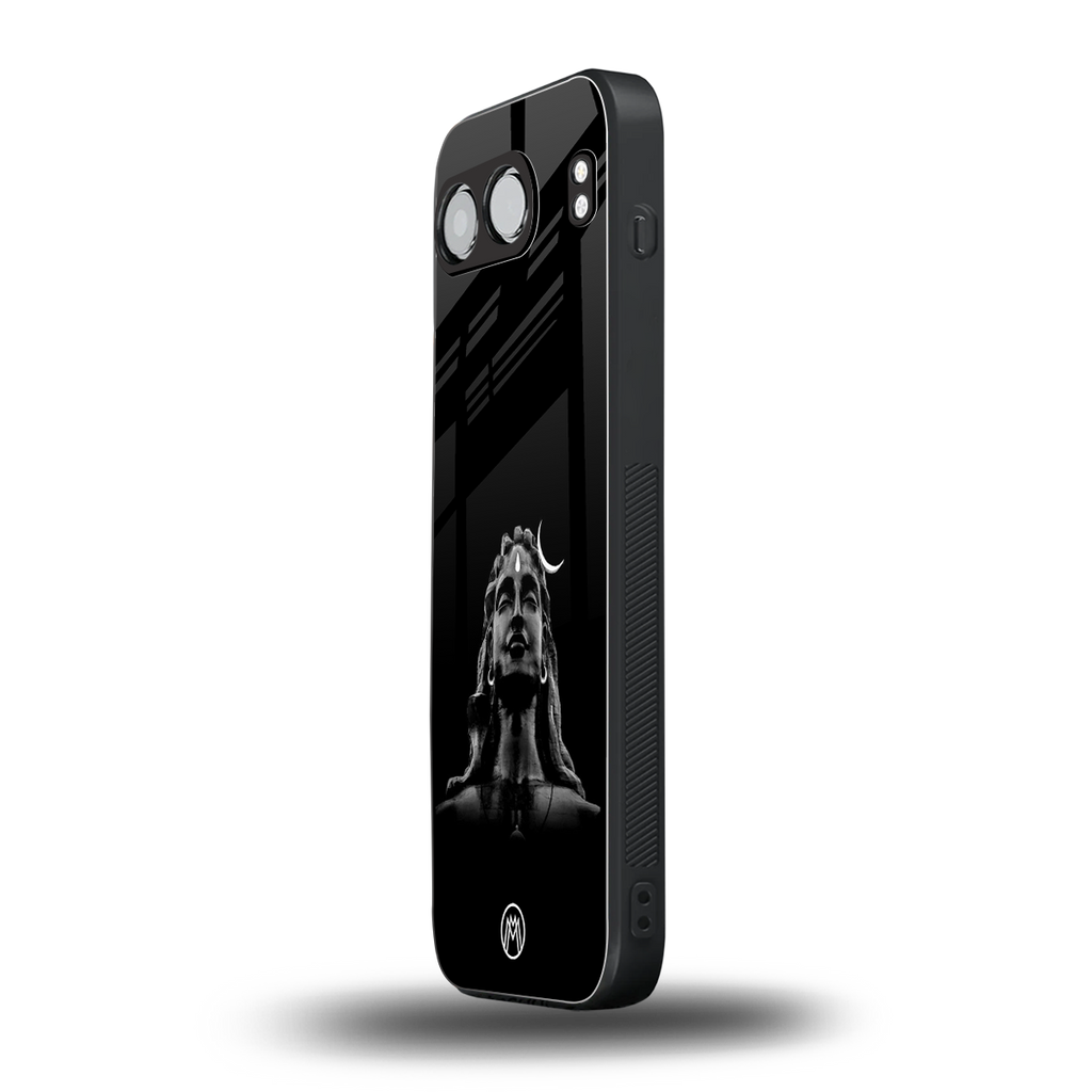 lord shiva black back phone cover | glass case for oneplus nord 4
