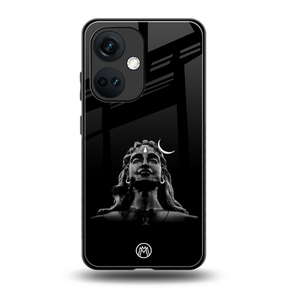 lord shiva black back phone cover | glass case for oneplus nord ce 3