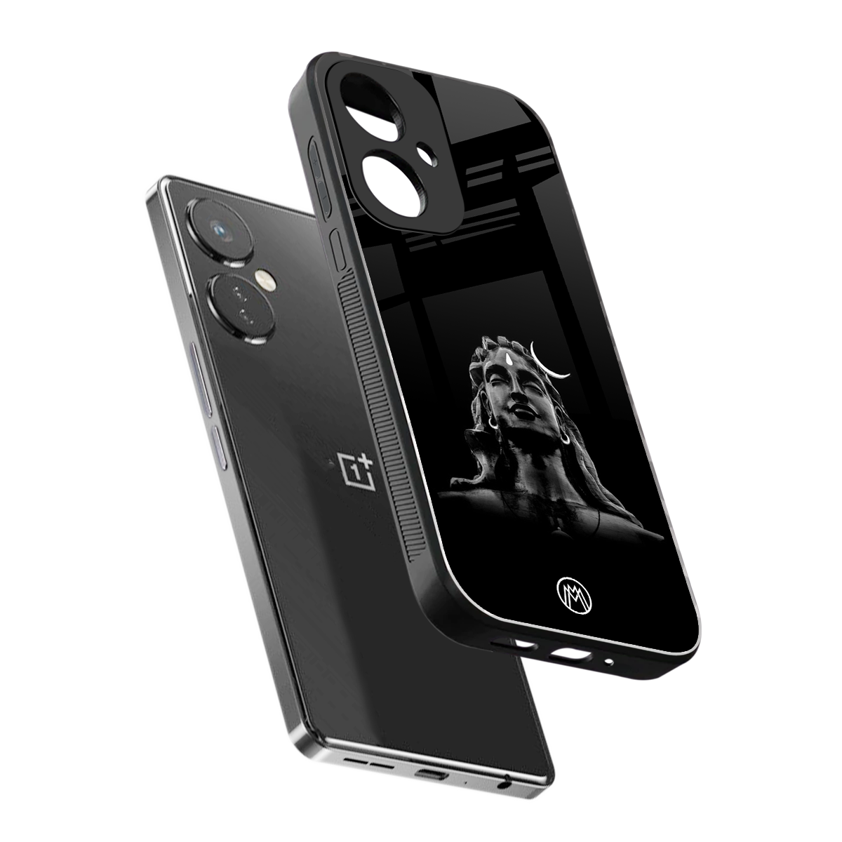 lord shiva black back phone cover | glass case for oneplus nord ce 3