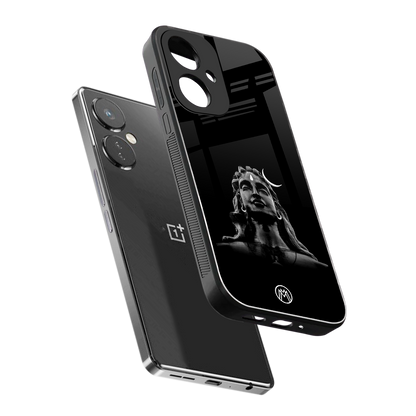 lord shiva black back phone cover | glass case for oneplus nord ce 3