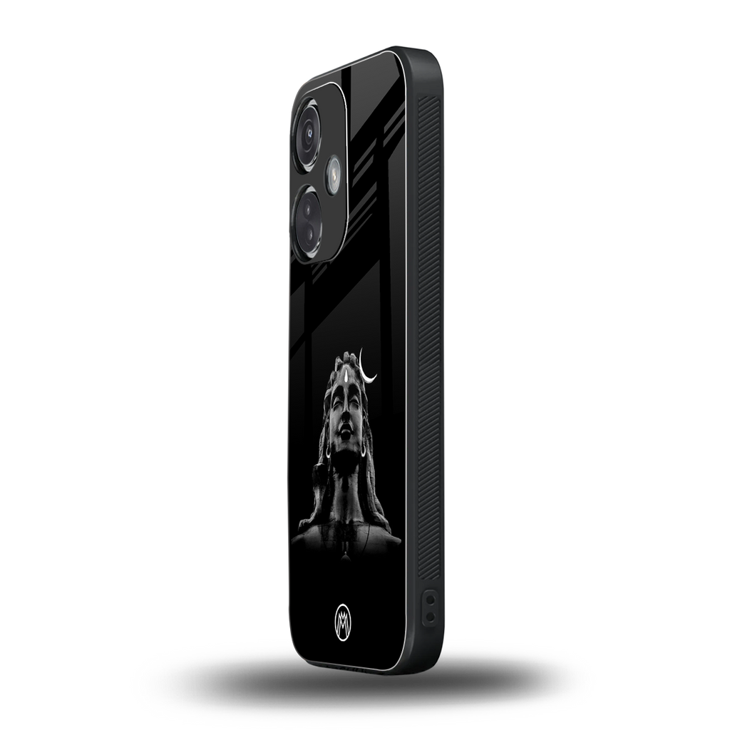 lord shiva black back phone cover | glass case for oneplus nord ce 3