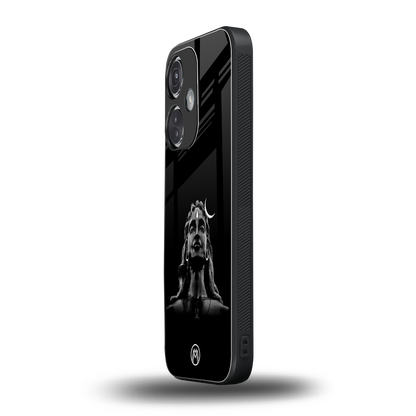 lord shiva black back phone cover | glass case for oneplus nord ce 3