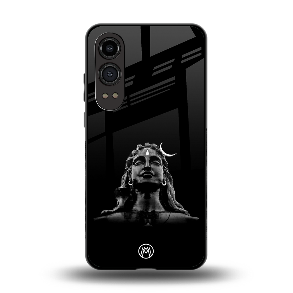 lord shiva black back phone cover | glass case for oneplus nord ce 4 lite