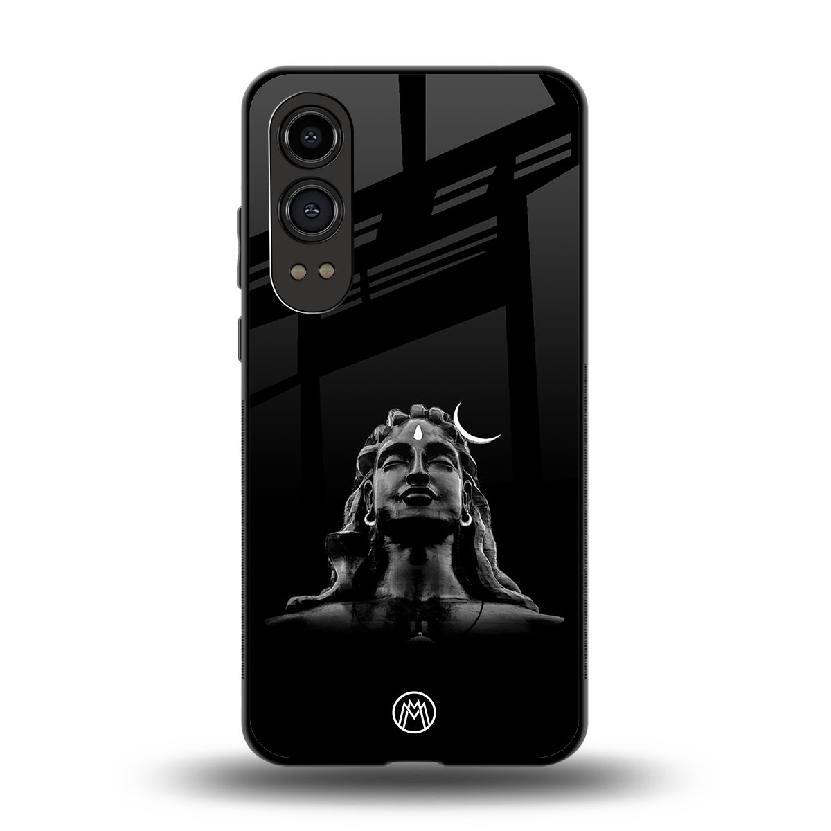lord shiva black back phone cover | glass case for oneplus nord ce 4 lite