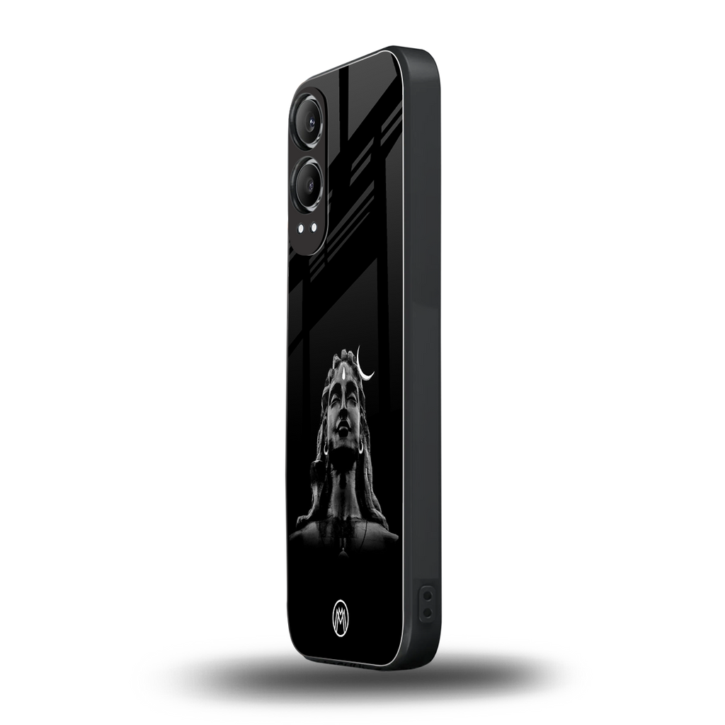lord shiva black back phone cover | glass case for oneplus nord ce 4 lite