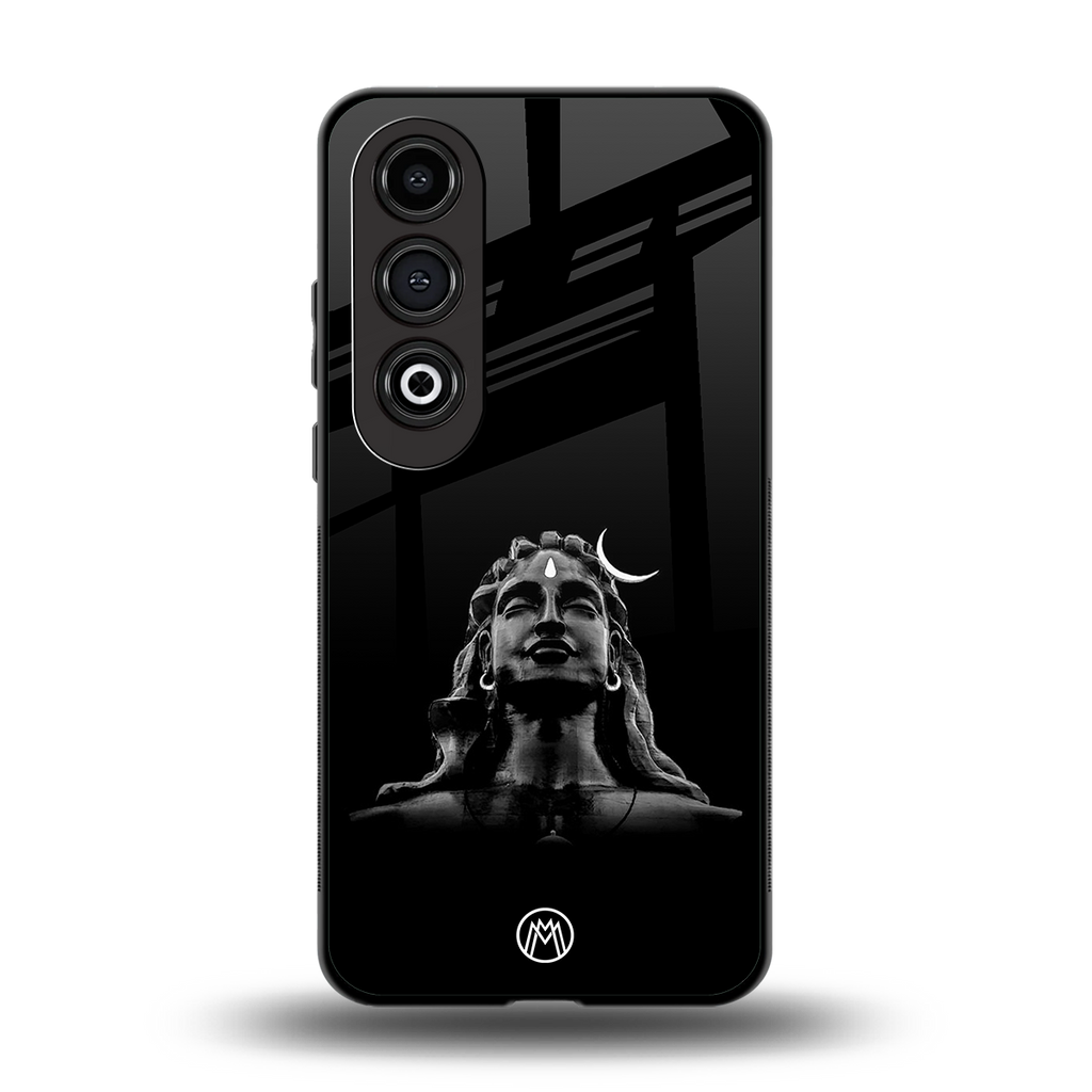 lord shiva black back phone cover | glass case for oneplus nord ce 4