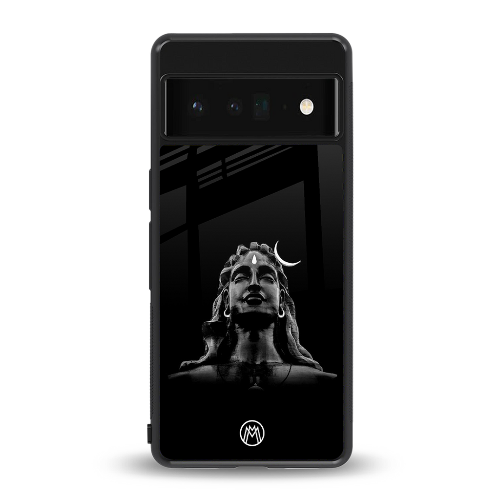 lord shiva black back phone cover | glass case for google pixel 6 pro