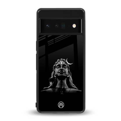 lord shiva black back phone cover | glass case for google pixel 6 pro
