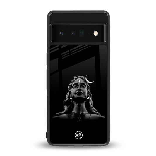 lord shiva black back phone cover | glass case for google pixel 6 pro