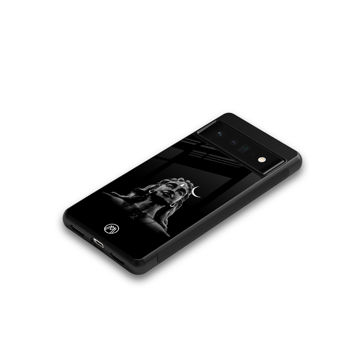 lord shiva black back phone cover | glass case for google pixel 6 pro