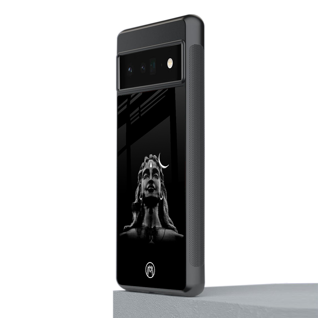 lord shiva black back phone cover | glass case for google pixel 6 pro
