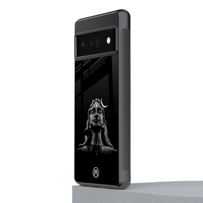 lord shiva black back phone cover | glass case for google pixel 6 pro