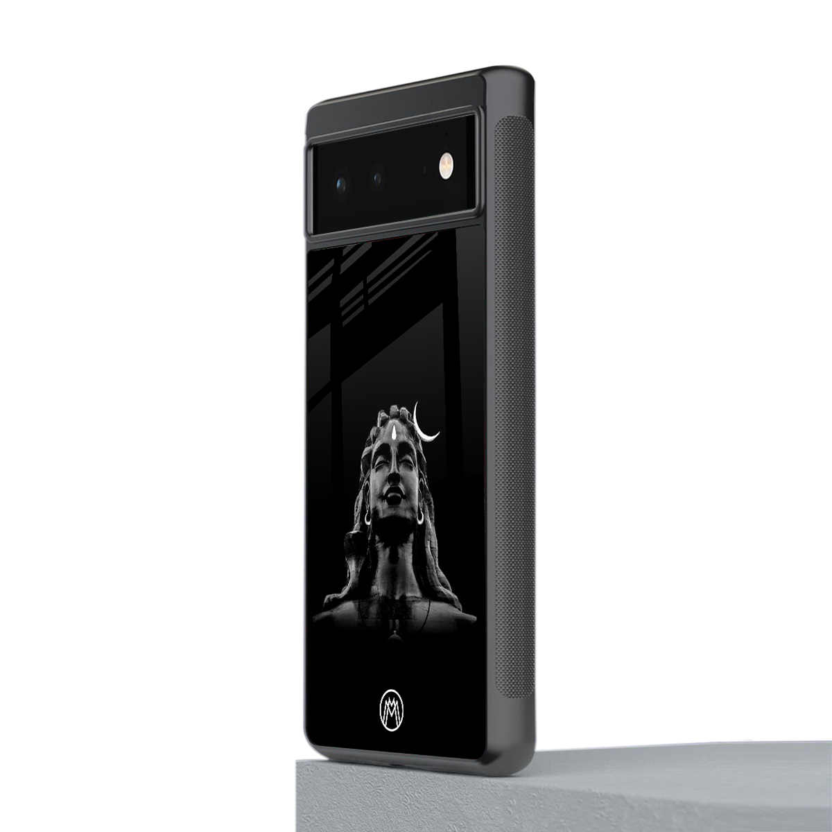 lord shiva black back phone cover | glass case for google pixel 6