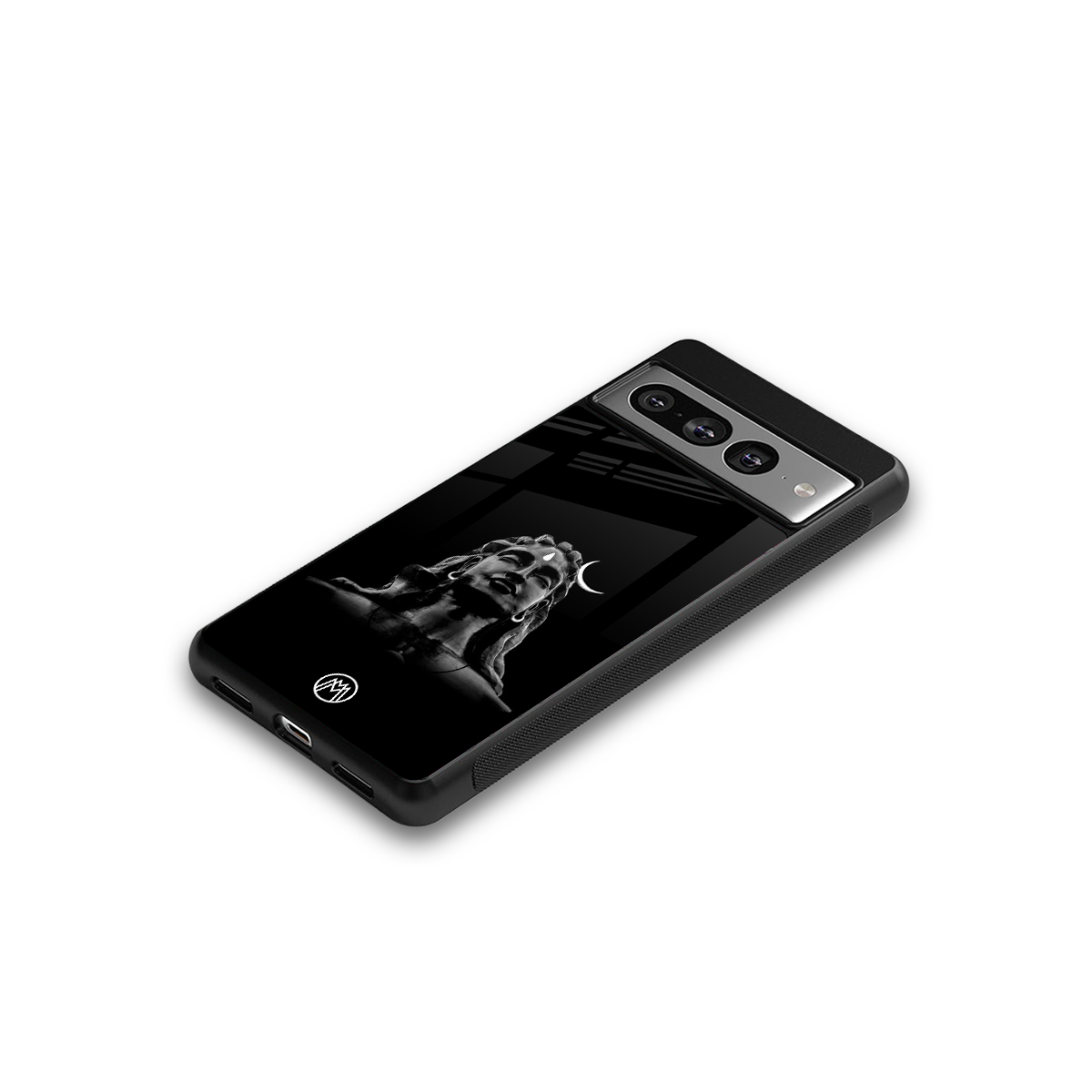 lord shiva black back phone cover | glass case for google pixel 7 pro