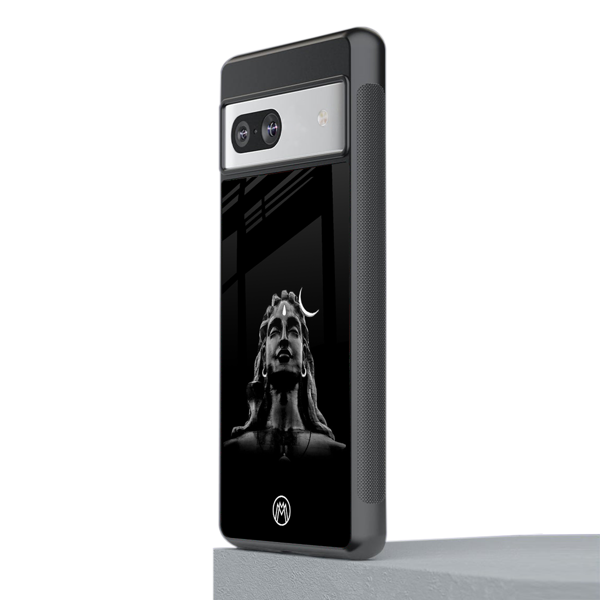 lord shiva black back phone cover | glass case for Google Pixel 7
