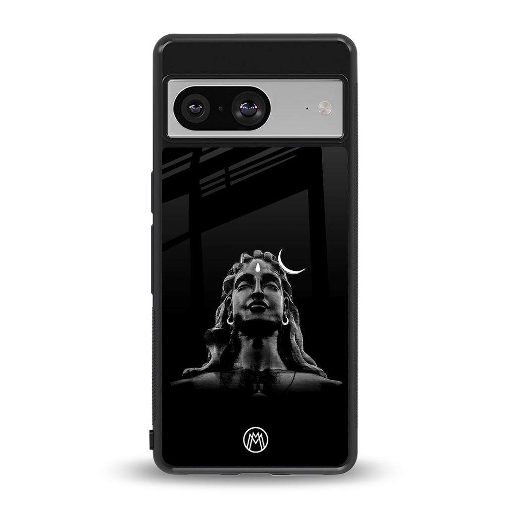 lord shiva black back phone cover | glass case for Google Pixel 8