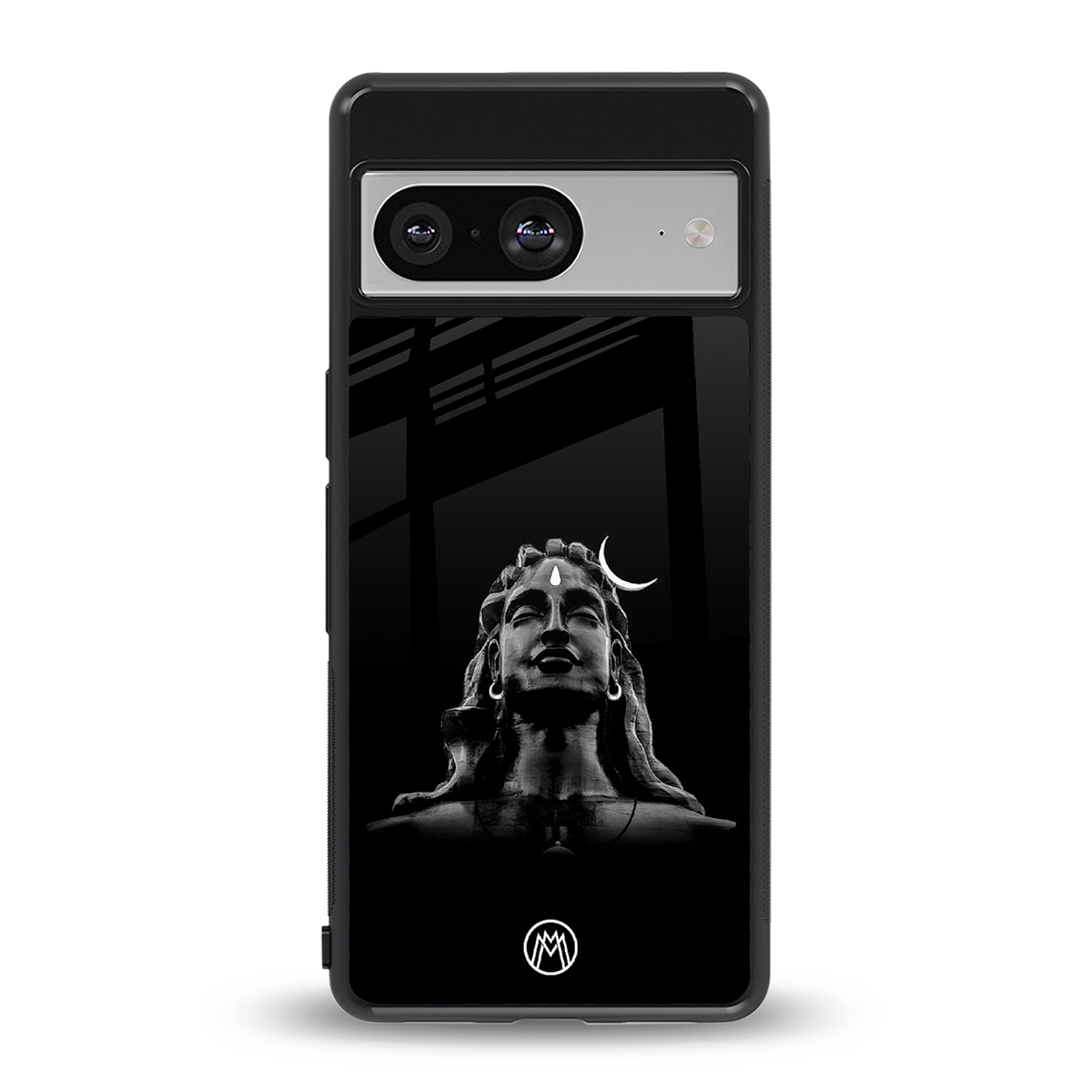 lord shiva black back phone cover | glass case for Google Pixel 8