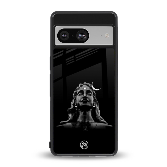 lord shiva black back phone cover | glass case for Google Pixel 8