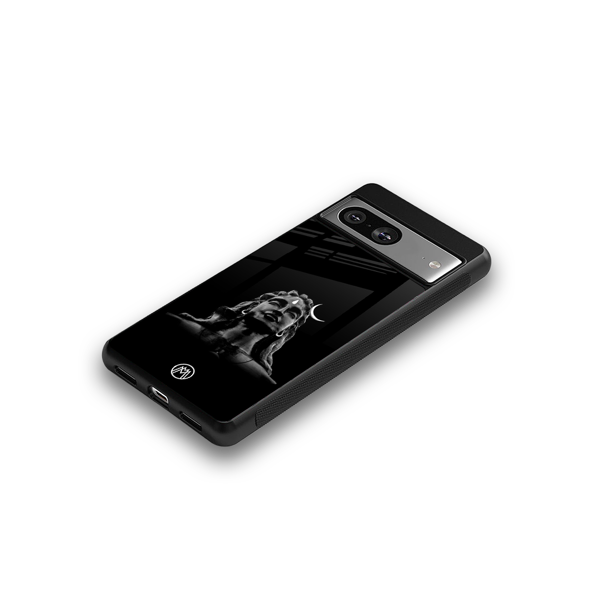 lord shiva black back phone cover | glass case for Google Pixel 8