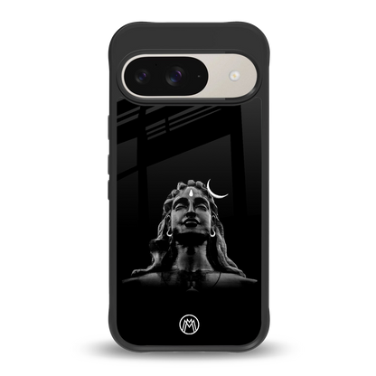 lord shiva black back phone cover | glass case for google pixel 9
