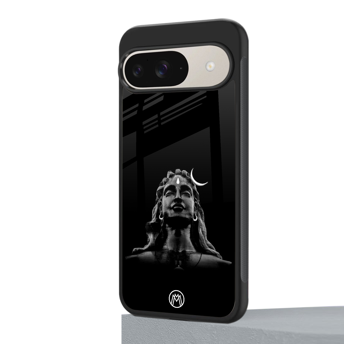lord shiva black back phone cover | glass case for google pixel 9