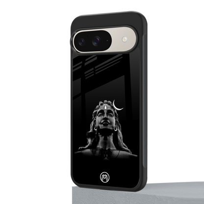 lord shiva black back phone cover | glass case for google pixel 9