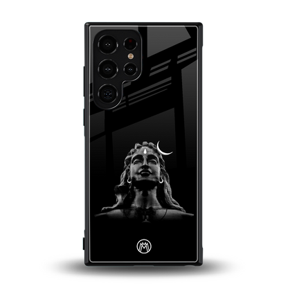 lord shiva black back phone cover | glass case for samsung galaxy s23 ultra