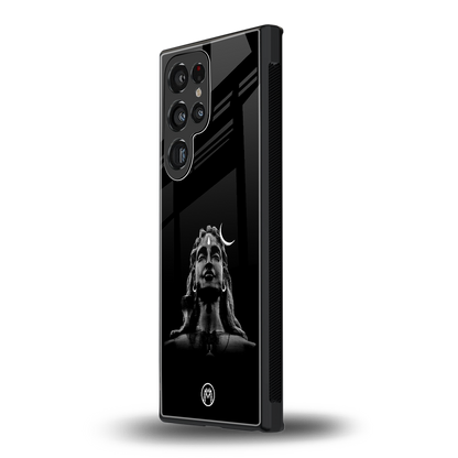 lord shiva black back phone cover | glass case for samsung galaxy s23 ultra