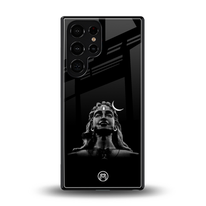 lord shiva black back phone cover | glass case for samsung galaxy s25 ultra