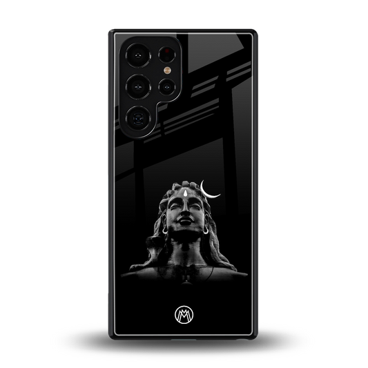 lord shiva black back phone cover | glass case for samsung galaxy s25 ultra
