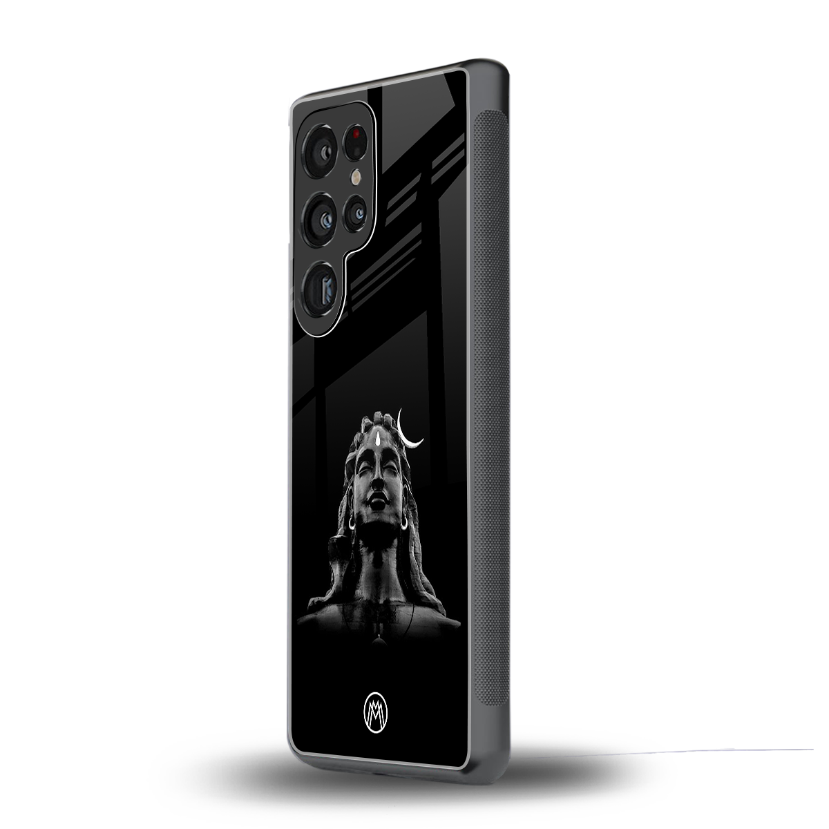 lord shiva black back phone cover | glass case for samsung galaxy s25 ultra