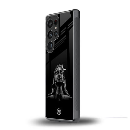 lord shiva black back phone cover | glass case for samsung galaxy s25 ultra